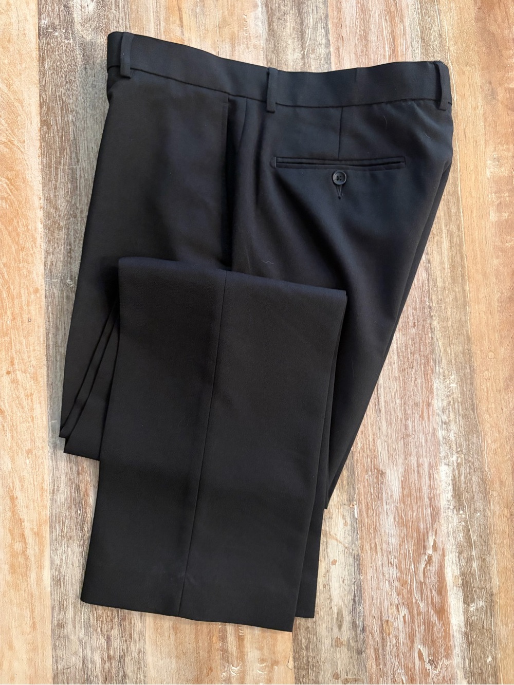 Michael Brandon Slim Fit Black Dress‎ Pants 36x30 Poly Spandex Business Formal